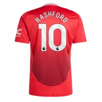 Camisa de Futebol Manchester United Marcus Rashford #10 Equipamento Principal 2024-25 Manga Curta